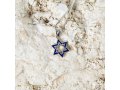 Double Star of David Pendant Necklace, Jerusalem Image on Reverse – Sterling Silver