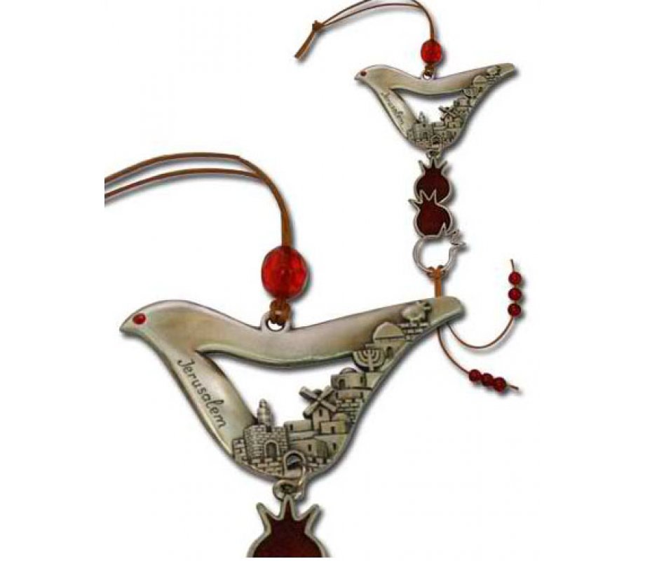 Dove Shaped Jerusalem Wall Hanging
