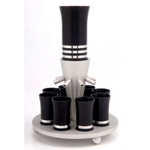 Dramatic Black Kiddush Fountain - Agayof