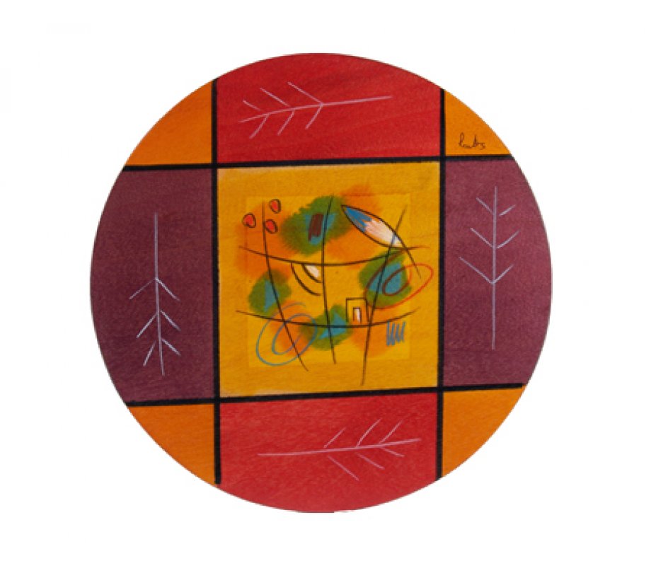 Dream Field Round Placemat - Kakadu