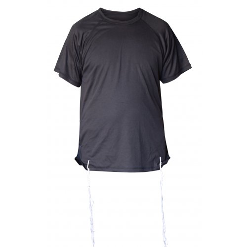 Dry-Fit Tzitzit T-shirt With Kosher Tzitzis in Black by Talitnia