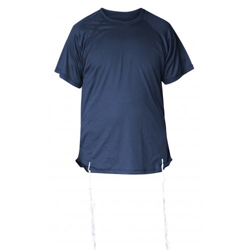Dry-Fit Tzitzit T-shirt With Kosher Tzitzis in Dark Blue by Talitnia