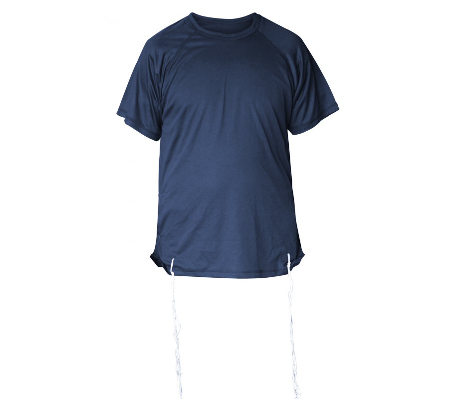 T-Shirt with Tzitzit Attached Adult Size - White