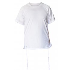 Dry-Fit Tzitzit T-shirt With Kosher Tzitzis in White by Talitnia