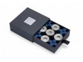 Dural Purpose Tic Tac Toe Game and Hanukkah Menorah, Cobalt Blue - Laura Cowan