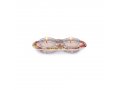 Eastern Flower Design Glass and Metal Candle Holders for Tea Lights - Yair Emanuel