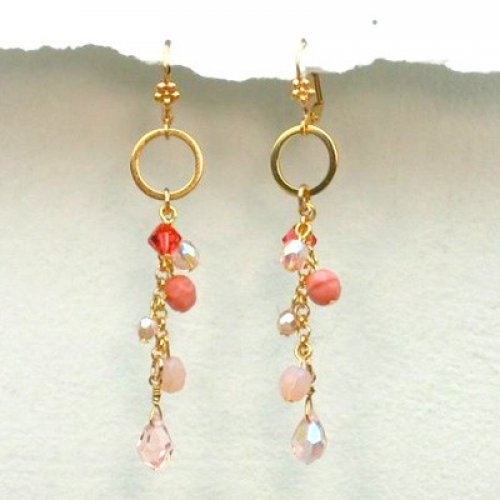 Edita pink Glamour Earrings