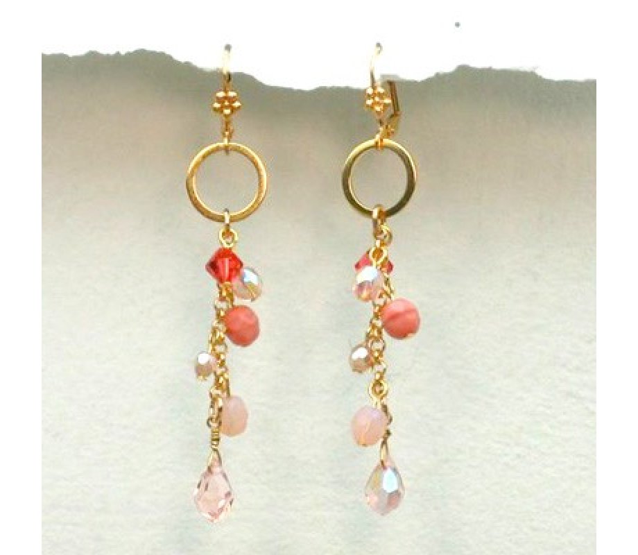 Edita pink Glamour Earrings