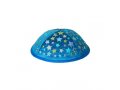 Embroidered Kippah for Children, Colorful Stars on Blue - Yair Emanuel