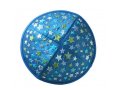 Embroidered Kippah for Children, Colorful Stars on Blue - Yair Emanuel
