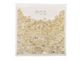 Embroidered Silk Matzah & Afikoman Cover, Gold and Silver Jerusalem, Sold Separately - Emanuel