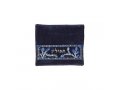 Embroidered Tallit and Tefillin Bags, Blue Pomegranates on Dark Blue by Yair Emanuel