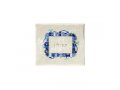 Embroidered Tallit and Tefillin Bags, Blue on Off-White Jerusalem Images - Yair Emanuel