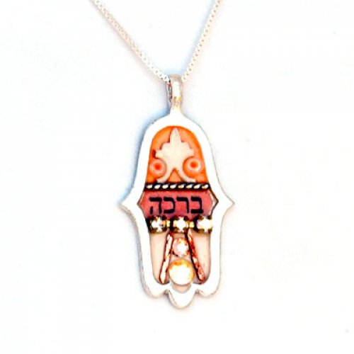 Ester Shahaf Blessing Hamsa Necklace