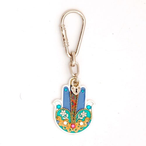 Ester Shahaf Hamsa Flower Key Ring