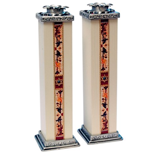 Ester Shahaf Star of David Candlesticks