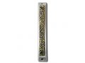 Flowing Design Mezuzah Case with Colored Stones