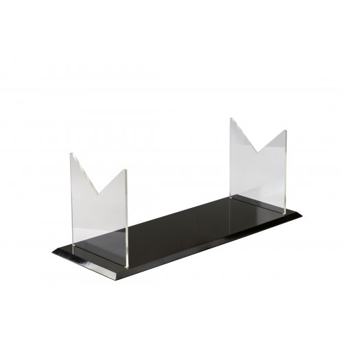 Folding Yemenite Kudu Horn Stand - Acrylic with Plastic Base for Horns 36