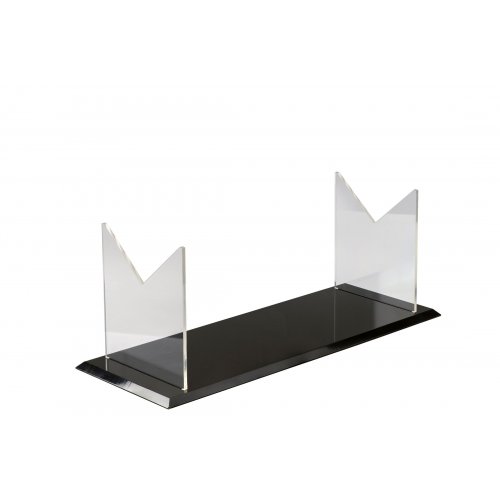 Folding Yemenite Kudu Horn Stand - Acrylic with Plastic Base for Horns 36