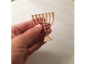 For Decoration, Miniature Seven Branch Menorah - Gold, 2.6