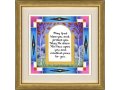 Framed Wall Blessing - Jerusalem and Kohen's Blessing