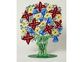 Free Standing Double Sided Flower Vase Sculpture - Bell Bouquet by David Gerstein