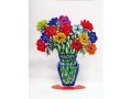 Free Standing Double Sided Flower Vase Sculpture - Poppies Large by David Gerstein