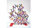 Free Standing Double Sided Music Sculpture - Guitar Player by David Gerstein