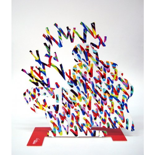 Free Standing Double Sided Music Sculpture - Guitar Player by David Gerstein