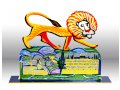 Free Standing Double Sided Sculpture - Ariel Lion protects Jerusalem by David Gerstein