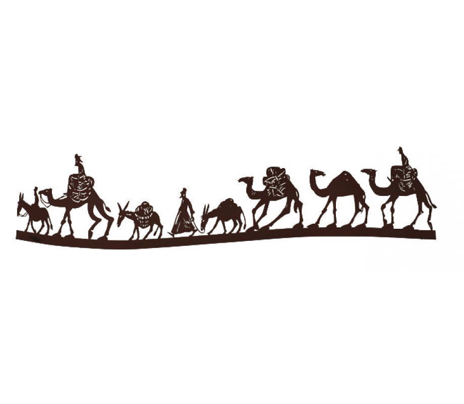 Free Standing Double Sided Sculpture - Caravan Silk Route by David Gerstein