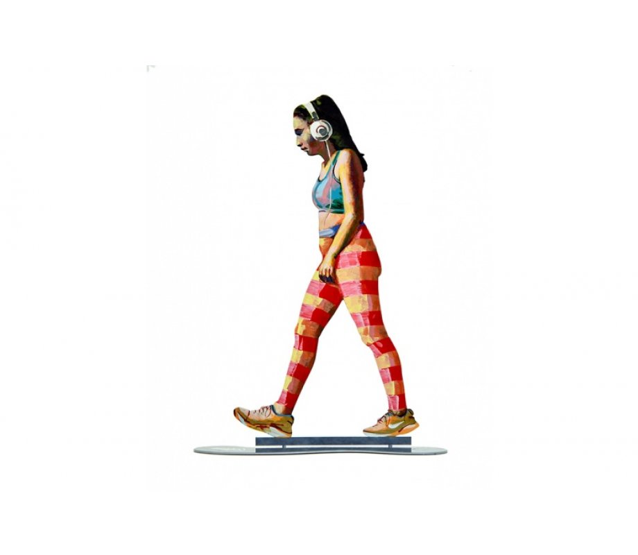 Free Standing Double Sided Sculpture, Music Addiction - David Gerstein