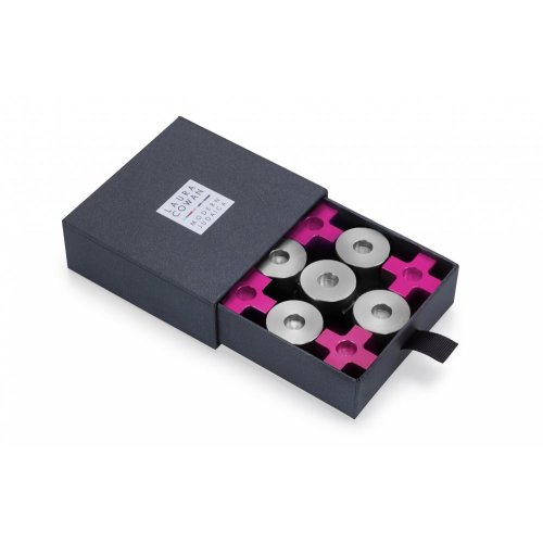 Fuchsia Tic Tac Toe Hanukkah Menorah - Laura Cowan