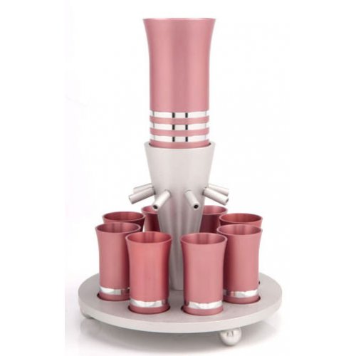 Gentle Pink Wine Kiddush Fountain by Agayof