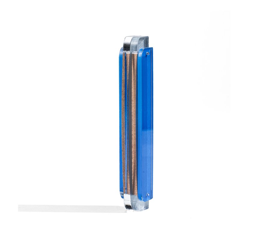 Glass and Acrylic Israel Museum Mezuzah Case - Choice of colors