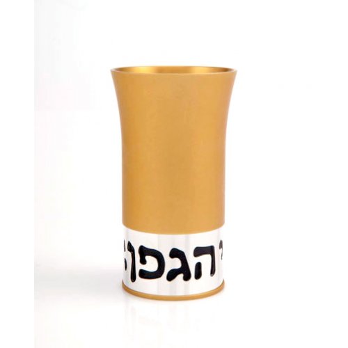 Gold Aluminum Havdalah Set by Agayof