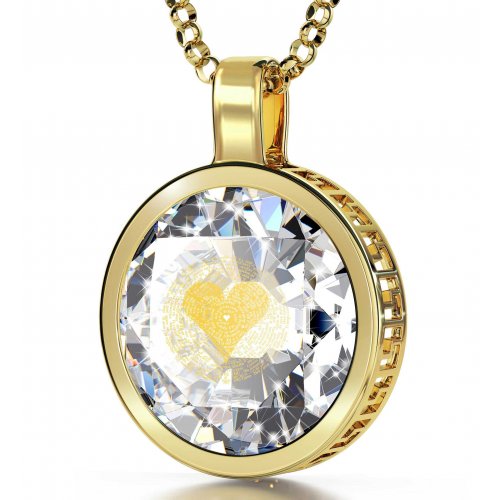 Gold I Love You Necklace by Nano Gold