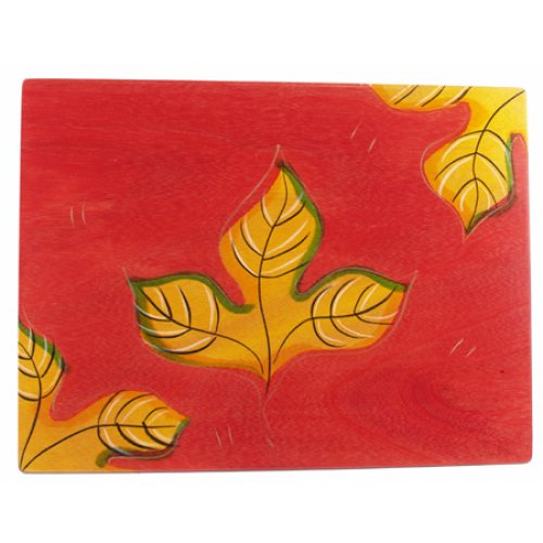Gold Leaf on Red Placemat - Kakadu