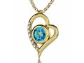 Gold Plate Fairy Heart Necklace by Nano