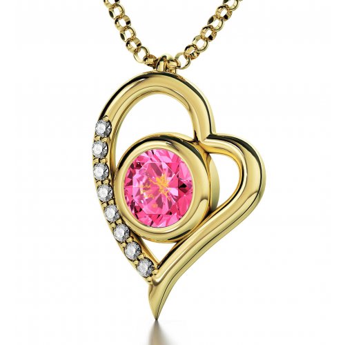 Gold Plate Fairy Heart Necklace by Nano