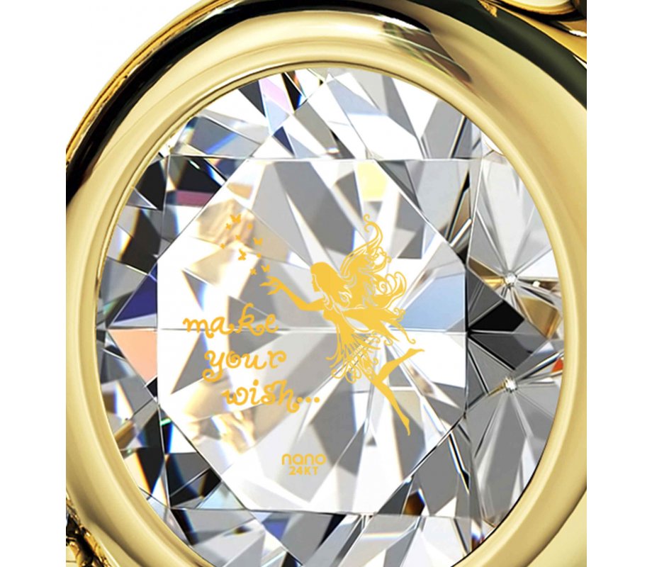 Gold Plate Fairy Heart Necklace by Nano