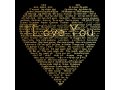 Gold Plate I Love You Heart Swarovski Necklace by Nano