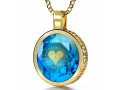 Gold Plate Nano I Love You Pendant