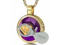 Gold Plate Nano I Love You Pendant