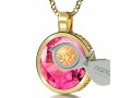 Gold Plate Nano I Love You Pendant