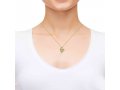 Gold Plate Star of David Shema Heart Necklace by Nano