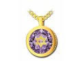 Gold Shema Star of David Pendant-Nano