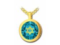 Gold Shema Star of David Pendant-Nano