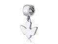 Graceful Dove Charm in Sterling Silver