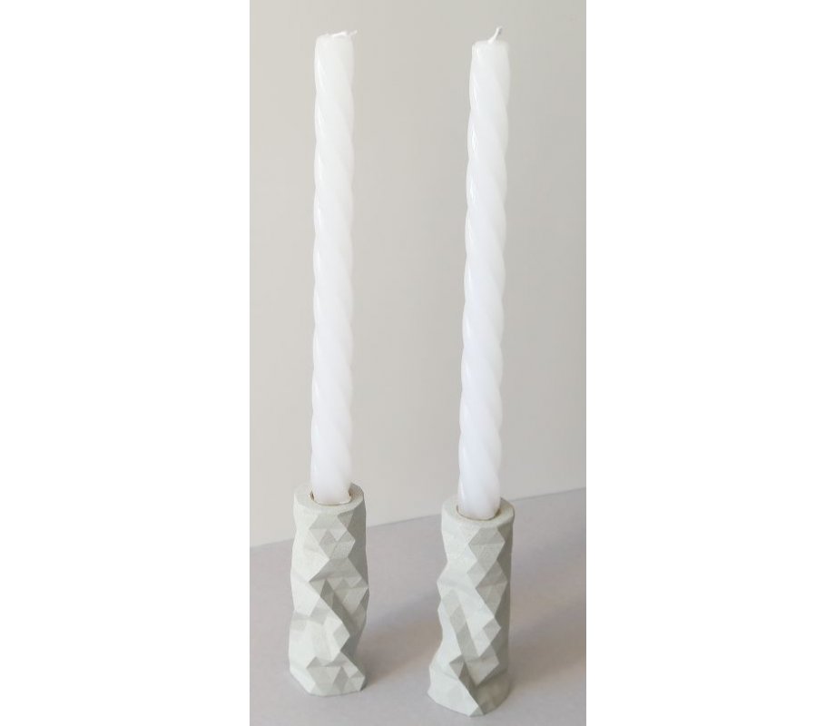 Graciela Noemi Handcrafted Origami Shabbat Candlesticks